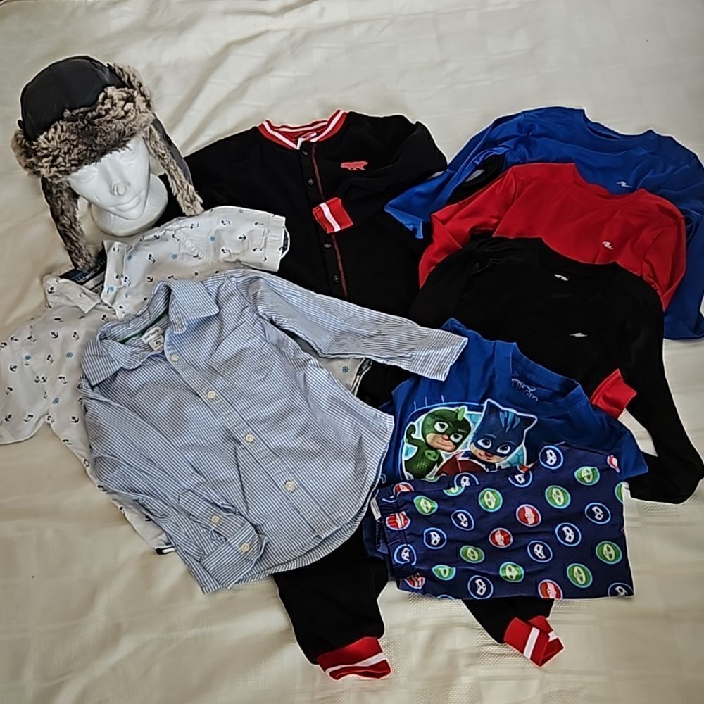 Carter Boy's Bundle Of 9 Mixed Brands 4/5 Years Old Black/Blue